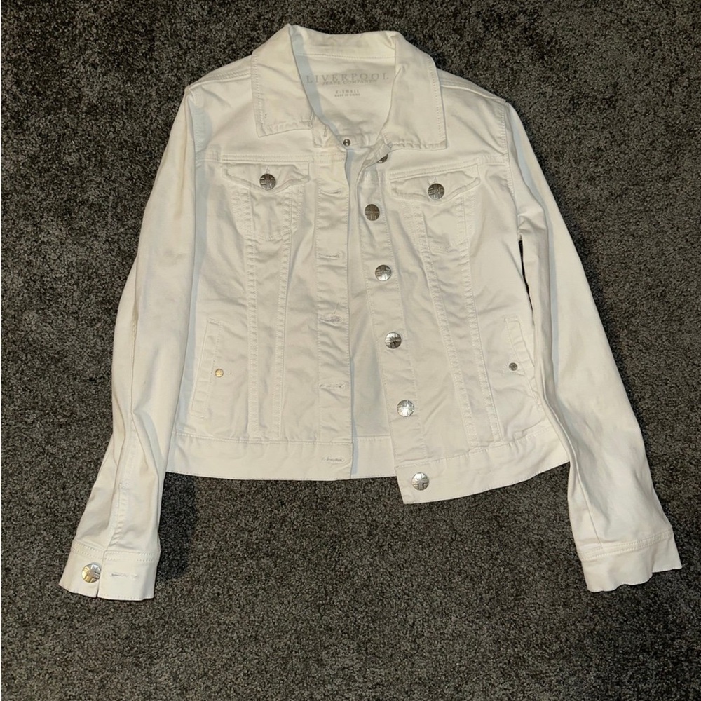 Women's White Denim Jacket